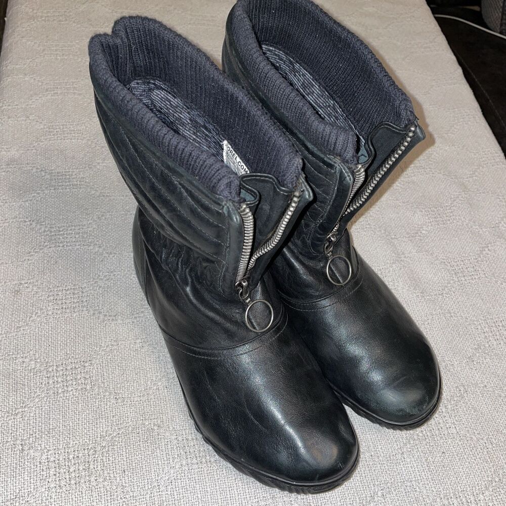 Sorel Men's Black Zippered Snow Boots
